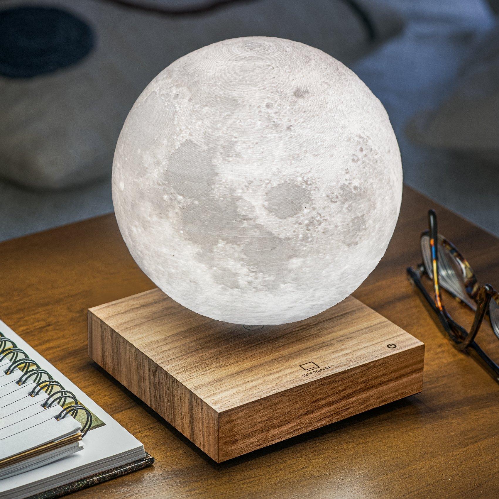 Gingko Design Smart Moon Lamp - Walnut - Image 4
