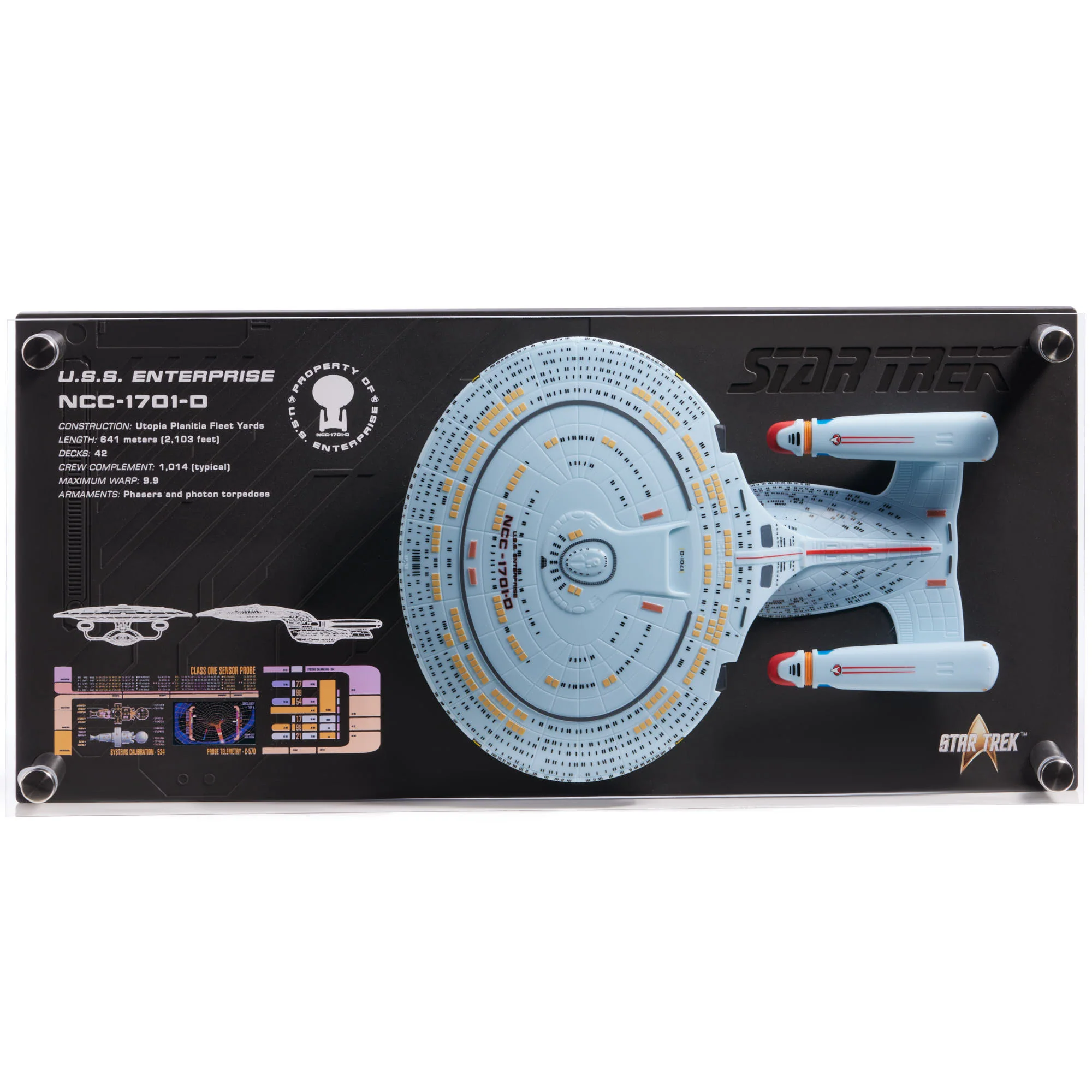 Star Trek Enterprise NCC 1701-D Plaque - Image 3