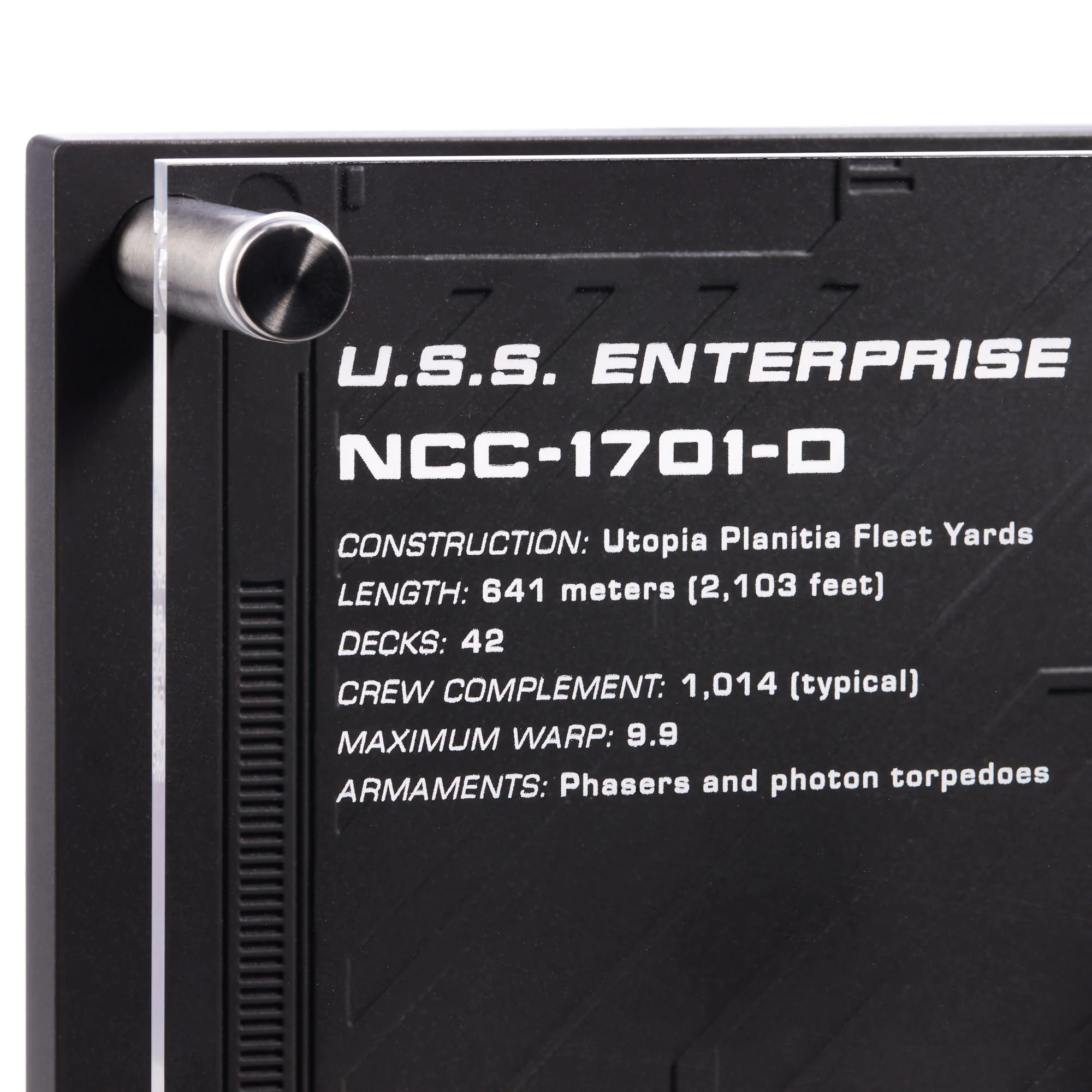 Star Trek Enterprise NCC 1701-D Plaque - Image 4